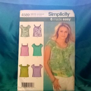 6 different blouses simplicity pattern In one nwot